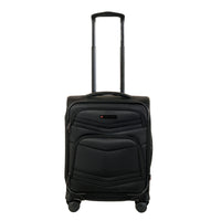 Air Canada Central 20" Softside Carry On Spinner Luggage - Black-Constructed in durable Polyester