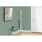 Monarch Specialties 2164 Coat Rack - White Metal-This white metal free standing coat rack has a wide base to evenly distribute the weight