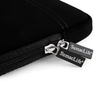 Housse de Protection Ordinateur, suède, Vangoddy Pochette PC Portable Ultrabook Sacoche Laptop Compatible 15,6 po, Noir-Dimensions du boîtier externe 16 X 11,25 pouces