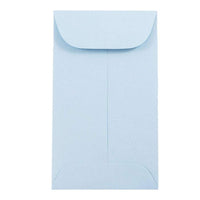 JAM Paper #3 Coin Envelopes, 2.5" x 4.25", Baby Blue, 50 Pack (356730542i)-Coin size envelopes