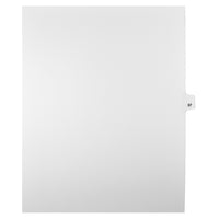 Mark Maker Legal Tabs - Letter Size - White - 1/25th cut - 25 tabs per package - 5 packages Pack - Number 37-White Single Tabs