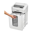 Fellowes Microshred 12MS 12-Sheet Micro-Cut Shredder - White-Shreds continuously for up to 30 minutes before a cool down period is needed allowing you to complete heavy-sized shredding jobs in one sitting
