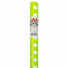 JAM Paper Gift Wrap - Polka Dot Wrapping Paper - 25 sq. ft. - Lime Green with White Polka Dots-Size: 25 Square Feet per Roll