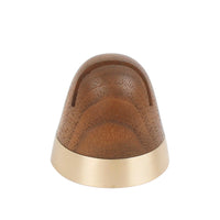 Decent Living Walnut Card Holder With Brass Base-Crafted from US black walnut wood