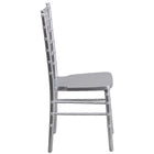 Flash Furniture HERCULES Series Wood Chiavari Chairs - Silver - 2 Pack-Stack Quantity: 10