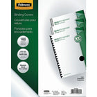 Fellowes Crystals Clear Binding Covers Letter Size - 8-1/2" x 11" - 100 Pack-Durable plastic protects bound documents from spills and tears