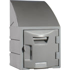 Plastic Lockers, Locker, Grey-12" H locker (Sloped top)