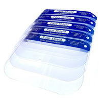 CIRA Adult Full Face Shields - 5 Pack-Clear Sight With Full Peripheral Vision