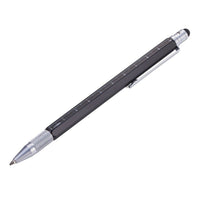 Troika Construction Slim Multitasking Ballpoint Pen - Black-Slim multitasking ballpoint pen