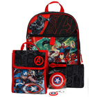 Bioworld 5-Piece Backpack Set - 16" H x 12" W - Avengers Characters-Officially Licensed: This Avengers merchandise is 100% authentic, making it the perfect gift for fans and collectors!