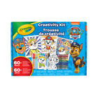 Crayola Paw Patrol Creativity Kit-ARTS & CRAFTS ACTIVITIES: Kids team up with their favourite Paw Patrol characters in colourful ways with this one-of-a-kind colouring set. Colour sticker sheets, fuzzy character colouring pages, pop out paper masks, and character standees with backgrounds!