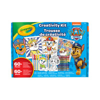 Crayola Paw Patrol Creativity Kit-ARTS & CRAFTS ACTIVITIES: Kids team up with their favourite Paw Patrol characters in colourful ways with this one-of-a-kind colouring set. Colour sticker sheets, fuzzy character colouring pages, pop out paper masks, and character standees with backgrounds!