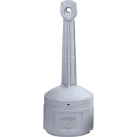 Justrite Smokers Cease-Fire 4 Gal, 16 1/2" x 38 1/2", Pewter Grey-FM approved