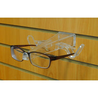 Eddie's Hang-Up Display Ltd. Slatwall Eyeglass Display, Extended, Clear, 30 Pack (177101)-This extended eyeglass display can fit slatwall and pegboard panels