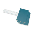 Moleskine – Cahier journal, grand, ligné, ens. de 3, bleu ardent, couverture souple (CH016B44)-Couverture souple
