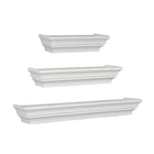 nexxt Madison Wall Shelf, Set of 3, 4.75" Deep Wall Ledges, 12", 16" & 24", White-Set: comes with a total of 3 different-sized wall shelves