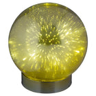 Truu Design Starry Globe Light, 6 x 6.75 inches, Gold-Globe made of glass, adds elegance