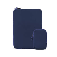 LOGiiX Vibrance Essential 14" Laptop Sleeve - Midnight Blue-Midnight Blue - Fabric
