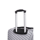 TOSCANO PRODIGIO 30" Hardside Large Luggage - Titanium Silver-Soft Jelly Handle Grips