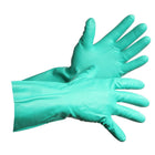 Forcefield Nitrile Flock-Lined Gloves - Green - 2X-Large - 2 Pack-General purpose, nitrile
