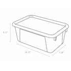 Storex Small Cubby Bin with Cover - Classroom Red-Organizes art supplies, crafts, toys and small books