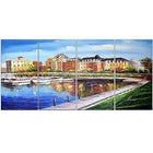 Designart Victoria Cityscape 4-Panel Canvas Art Print, 48" x 28", (PT2041-271)-Print