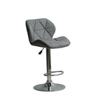 Plata Import Carol Adjustable Stool, Grey (ST-8301-G)-Bar Stool