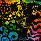 Avenir Mini Scratch Book - Dinosaurs-For ages 3 years and up.