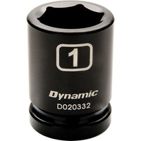 Dynamic Tools 3/4" Drive 6 Point SAE, 1-1/4" Standard Length, Impact Socket-Size: 1-1/4"