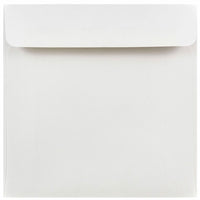JAM Paper 6 x 6 Square Envelopes, White, 250 Pack (28416H)-Regular white square envelope