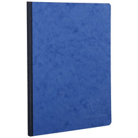 Clairefontaine Age-Bag Clothbound Notebook, Lined, 5-3/4" x 8-1/4", 96 Sheets, Blue-96 lined sheets