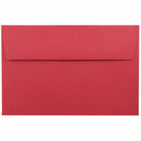JAM Paper A9 Invitation Envelopes, 5.75 x 8.75, Brite Hue Red Recycled, 1000 Pack (14257B)-Christmas red