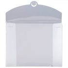 JAM Paper Plastic Portfolio with Hook Closure, Medium, 6.5 x 9.5, Clear, 4 Pack (2024 009g)-Dimensions: 6-1/2" x 9-1/2" x 1/4" medium