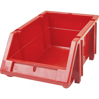 Kleton Stack & Hang Bin, 5-7/8" W x 4-11/16" H x 9-13/16" D, Red - 36 Pack-Capacity: 13 lbs.