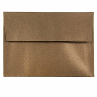 JAM Paper A6 Invitation Envelopes, 4.75 x 6.5, Stardream Metallic Bronze, 250 Pack (GCST652H)-Bronze stardream metallic envelope