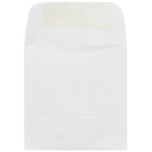 JAM Paper 2.38 x 2.38 Mini Square Envelopes, White, 100 Pack (203642g)-Size: 2-3/4" x 3-3/4"