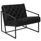 Flash Furniture HERCULES Madison Series Black Leather Tufted Lounge Chair-Black LeatherSoft Upholstery