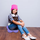 Bouncyband Wiggle Seat Sensory Cushion, Purple Butterfly-6
