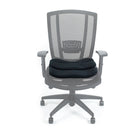 Obusforme Ergonomic Pelvic Seat Support - Black-Removable front section is easily unzipped to allow for use with narrow chairs and benches