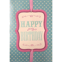 Rosedale 5-1/2" x 8" General Birthday Greeting Cards And Envelopes, 6 Pack (19695)-Printed on premium uncoated card stock