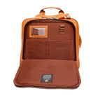 Ashlin Alaster Laptop Briefcase With Front Organizer, Tan (P7300-18-08)-Removable shoulder strap.