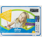 Hilroy Double-Sided Dry-Erase Lapboard - 9" x 12"-Includes 2 low odour markers and 1 mini eraser