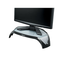Fellowes Corner Monitor Riser (8020101)-Elevates display to comfortable viewing height to help prevent neck strain