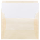 JAM Paper A6 Invitation Envelopes, 4.75 x 6.5, Spring Ochre Ivory Translucent Vellum, 250 Pack (PACV650H)-Envelope Size: 4.75" x 6.5"