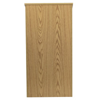 Flash Furniture Stand-Up Wood Lectern in Oak-Floor Lectern