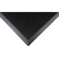 Zenith Safety Outdoor Entrance Mat, Rubber, Scraper Type, Textured Pattern, 2-2/3' x 2', Black-Colour: Black