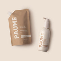 Paume Handcare Exfoliating Hand Cleanser Bottle 250ml and Exfoliating Hand Cleanser Refill Bag 500ml-Formulated for those who experience dry chapped hands, have sensitive skin, and who need gentle cleansers for their hands.