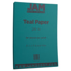 JAM Paper Matte Paper - 8.5" x 11" - 28 lb. - Teal - 50 Sheets/Pack-Colour: Teal Blue | Make your work stand out with premium Coloured paper.