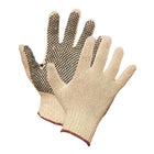 Forcefield Polyester String Knit Gloves with PVC Dotted Palm - Medium - 12 Pack-General purpose