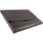 JAM Paper Italian Leather Portfolio With Snap Closure, 10.5 x 13 x 0.75, Dark Brown, Sold Individually (2233317451)-Dimensions: 10-1/2" x 13" x 3/4" letter